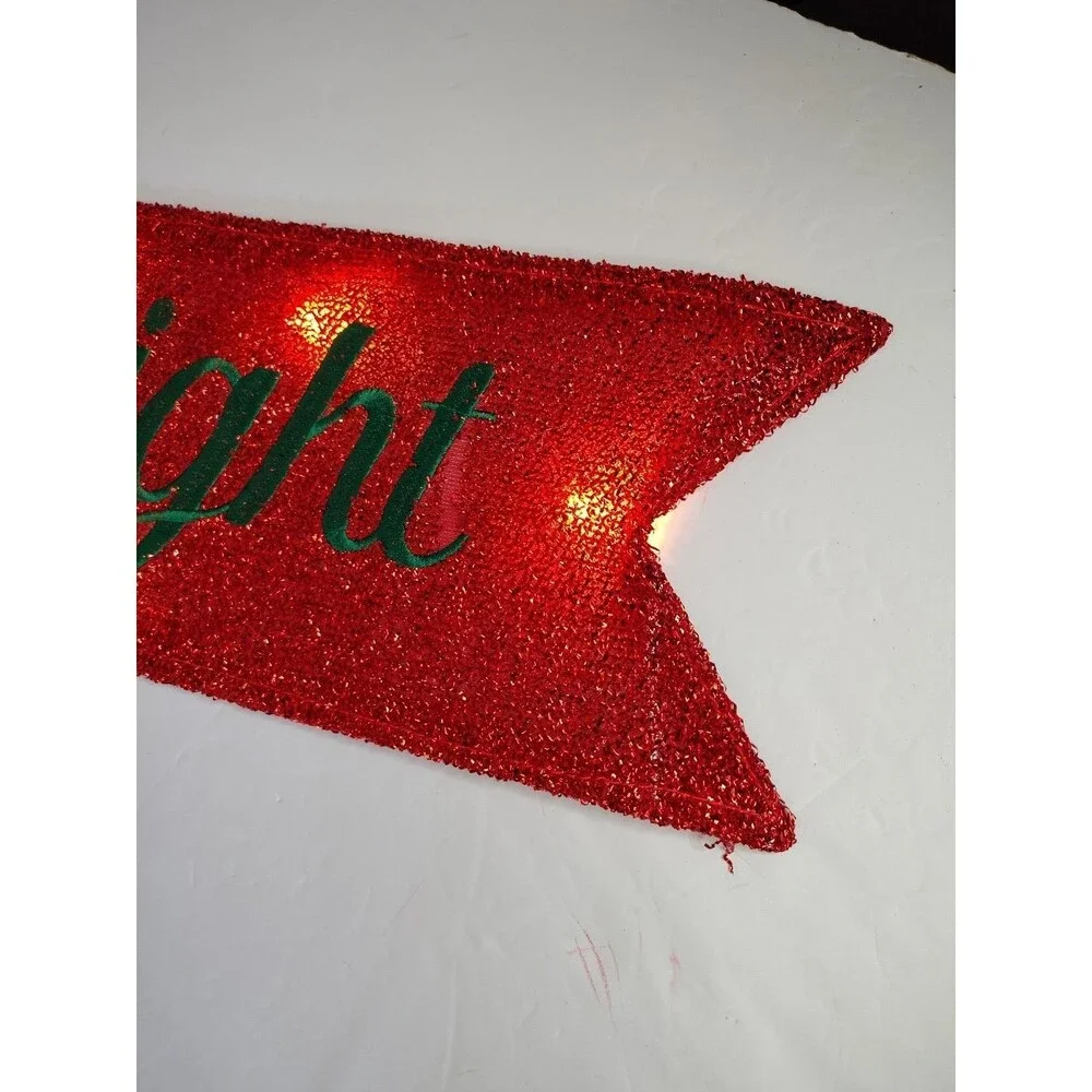 Holiday Time LED Holiday Banner that says 